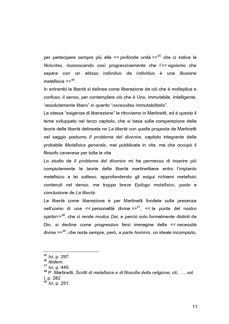 Anteprima della tesi: Il problema della libertà in Piero Martinetti, Pagina 11