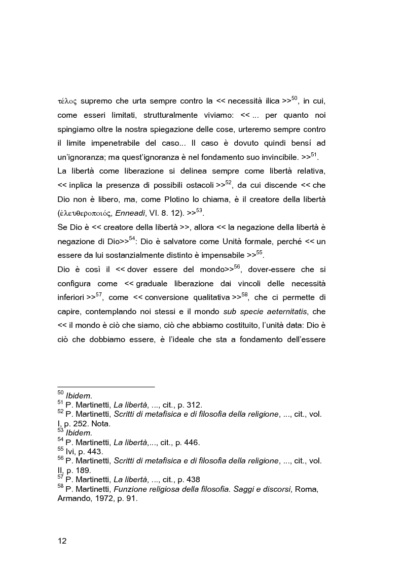 Anteprima della tesi: Il problema della libertà in Piero Martinetti, Pagina 12