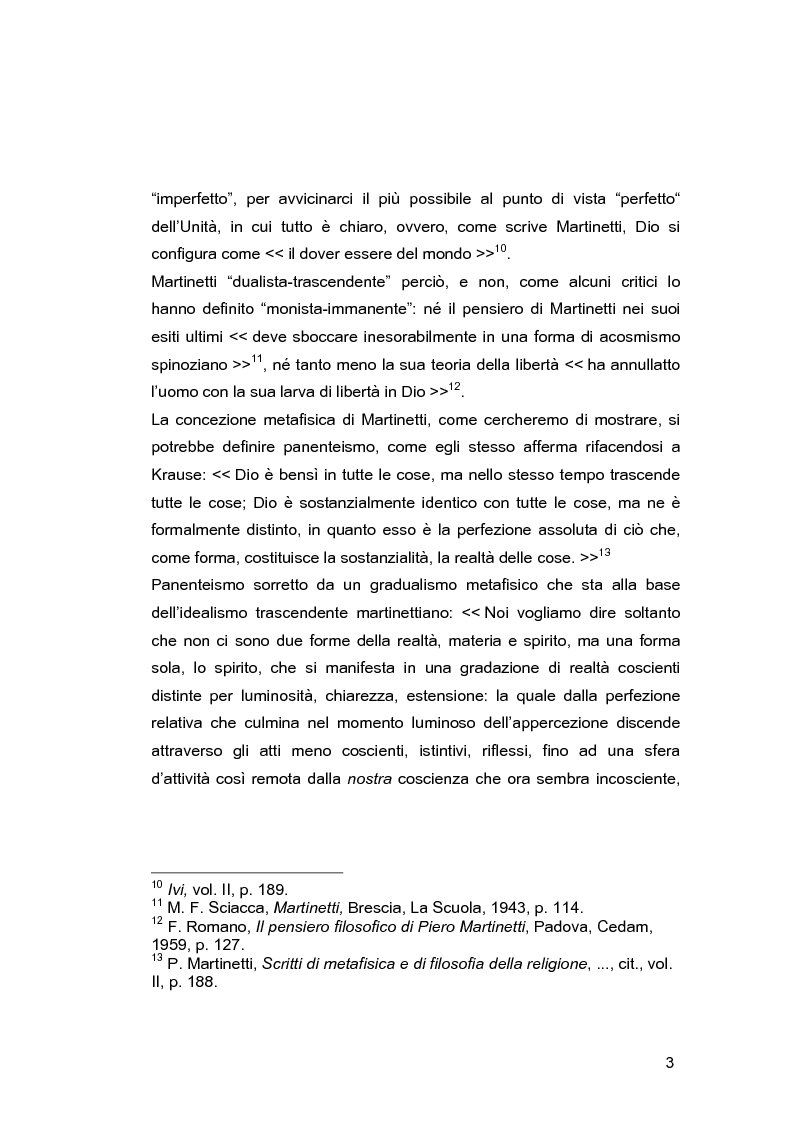 Anteprima della tesi: Il problema della libertà in Piero Martinetti, Pagina 3