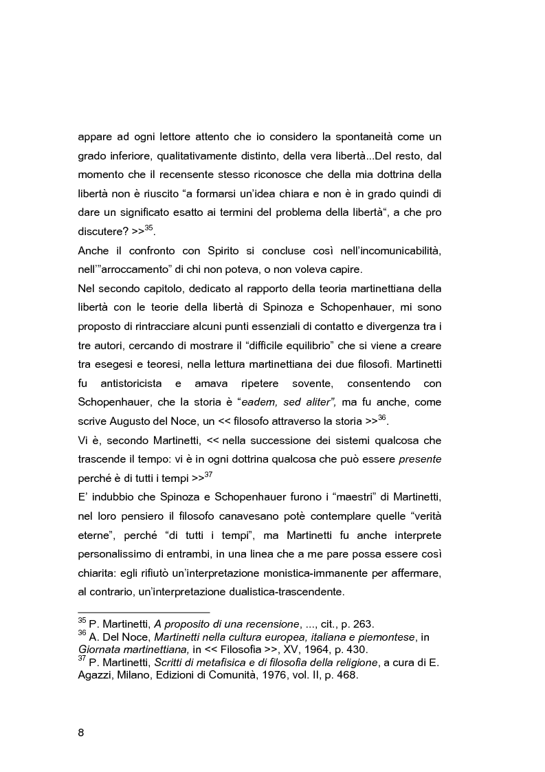 Anteprima della tesi: Il problema della libertà in Piero Martinetti, Pagina 8