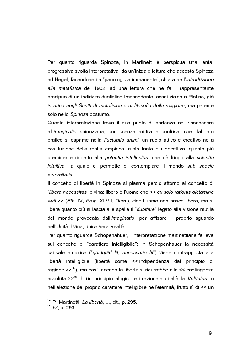 Anteprima della tesi: Il problema della libertà in Piero Martinetti, Pagina 9