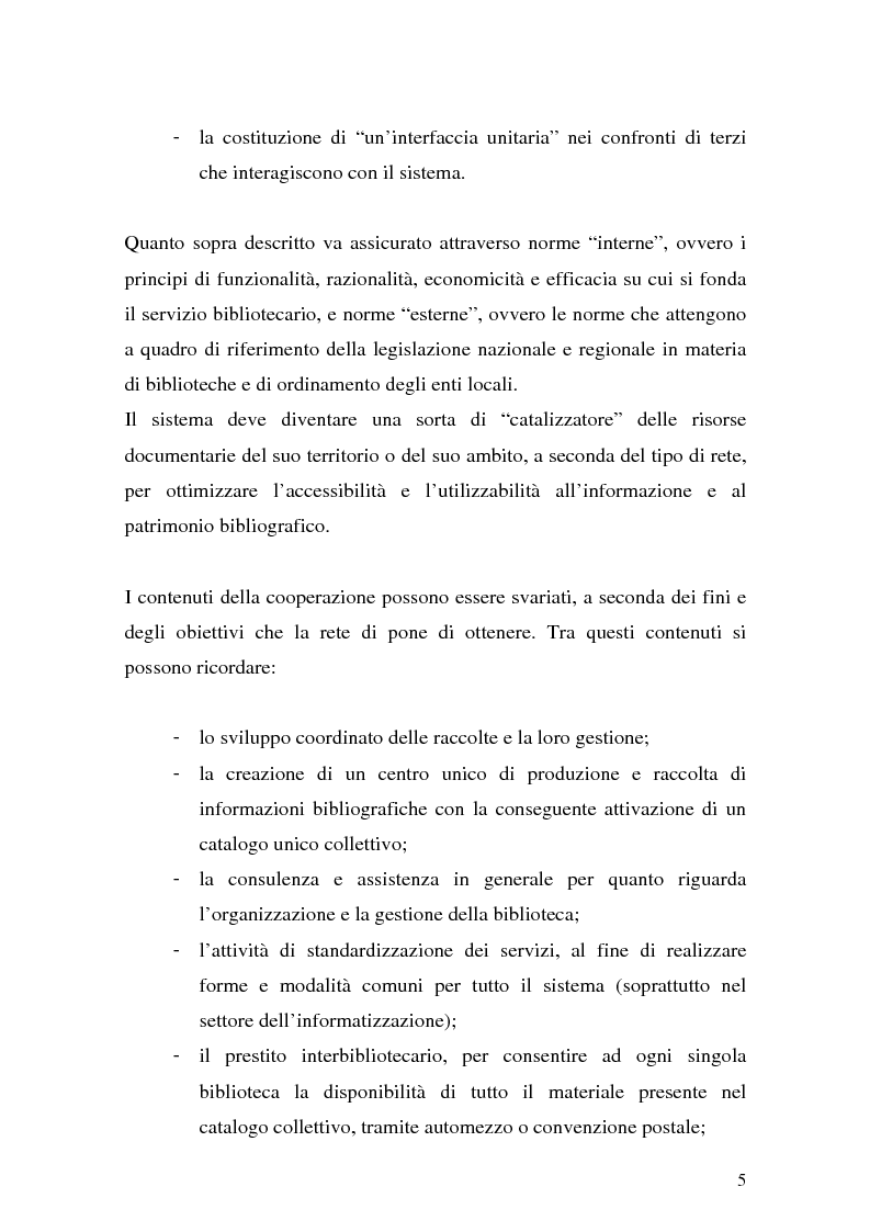 Anteprima della tesi: La cooperazione fra biblioteche pubbliche: sistemi e centri servizi, Pagina 3