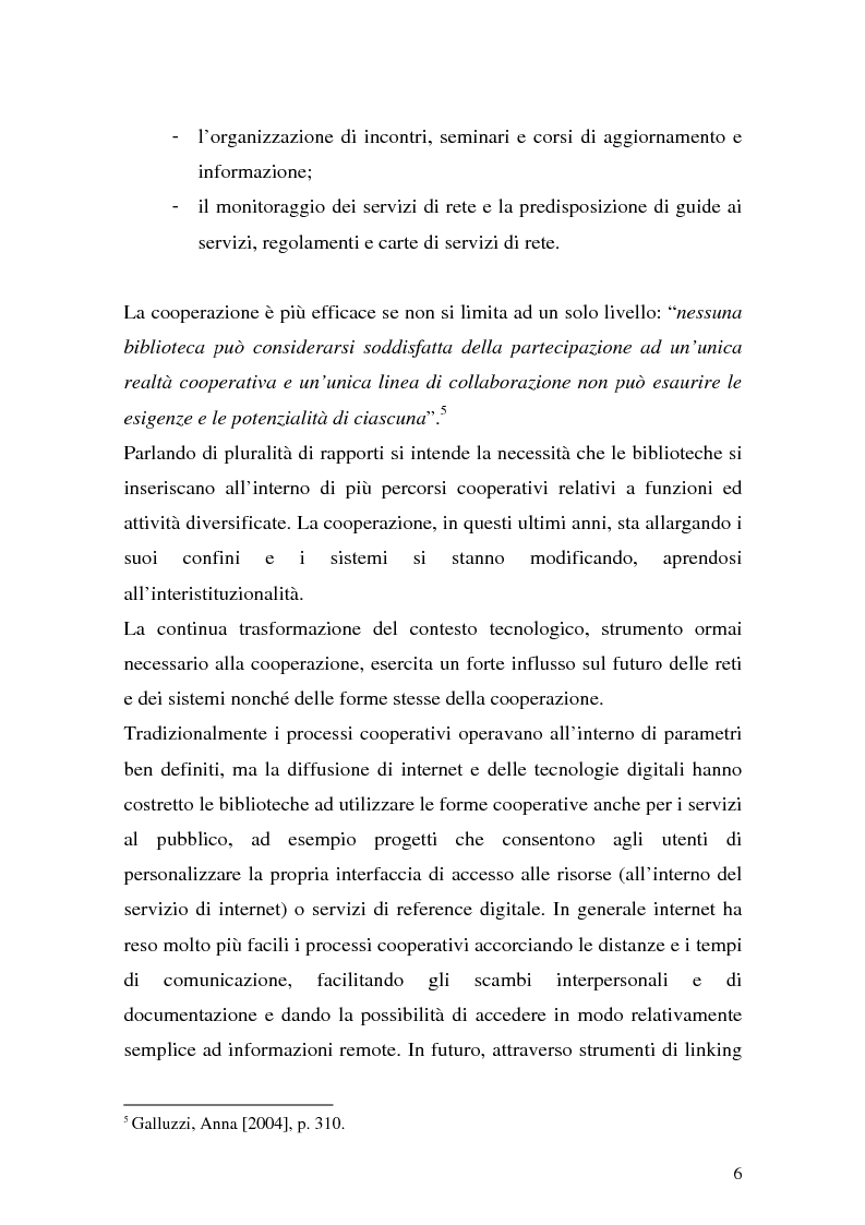 Anteprima della tesi: La cooperazione fra biblioteche pubbliche: sistemi e centri servizi, Pagina 4