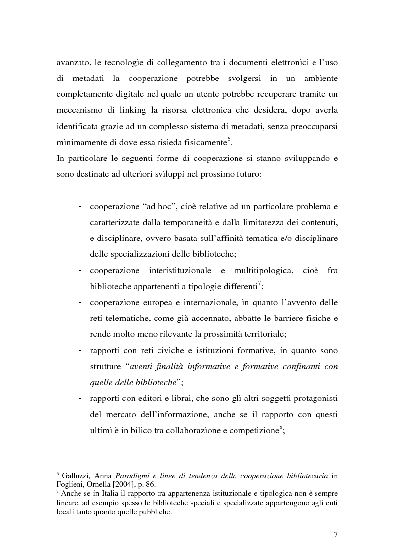 Anteprima della tesi: La cooperazione fra biblioteche pubbliche: sistemi e centri servizi, Pagina 5