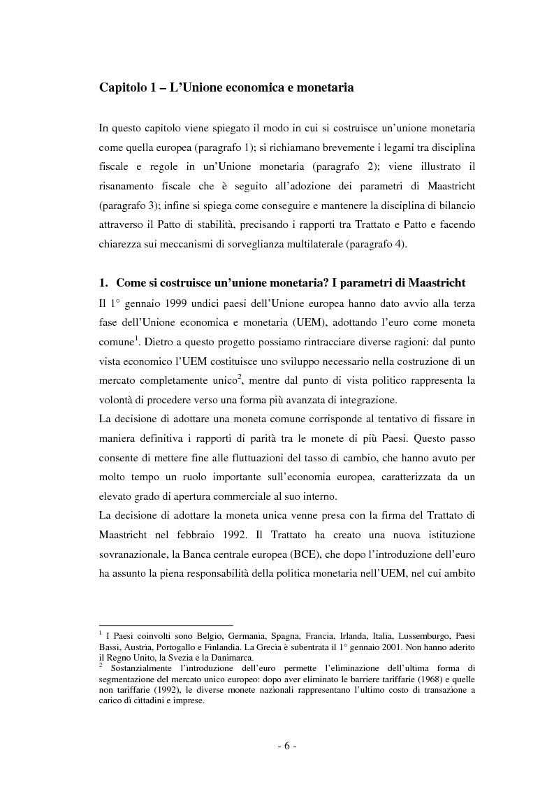 Anteprima della tesi: La riforma del Patto di stabilità, Pagina 2
