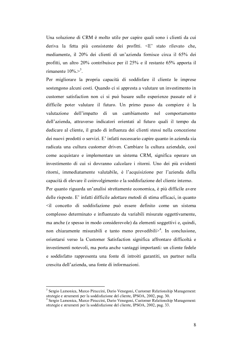 Anteprima della tesi: CRM e sistemi informativi a supporto, Pagina 4
