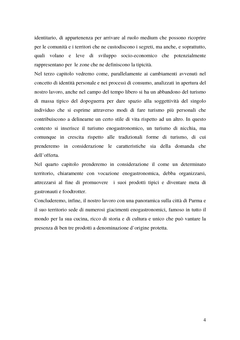 Anteprima della tesi: Prodotti tipici e turismo enogastronomico: come valorizzare un territorio, Pagina 2