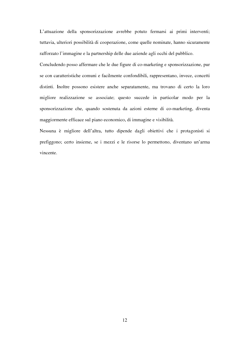 Anteprima della tesi: Il settore sportivo tra co-marketing e sponsorizzazione: il caso Ducati-Fila, Pagina 10