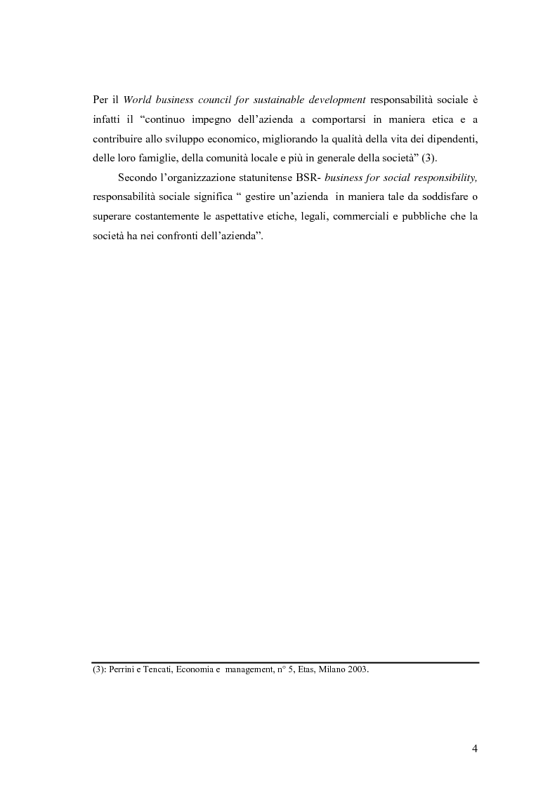 Anteprima della tesi: La responsabilità sociale delle imprese nel settore agroalimentare; il caso della C. Fiorucci spa, Pagina 4