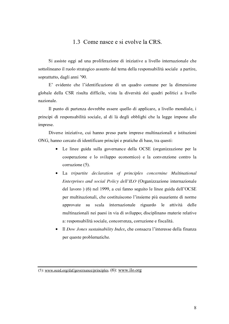 Anteprima della tesi: La responsabilità sociale delle imprese nel settore agroalimentare; il caso della C. Fiorucci spa, Pagina 8