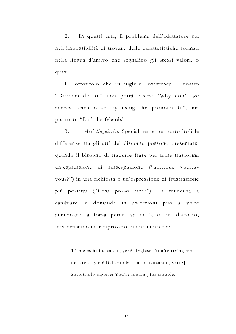 Anteprima della tesi: Traduzione filmica e adattamento al pubblico d'arrivo: il caso della versione italiana di ''Four Weddings and a Funeral'', Pagina 15
