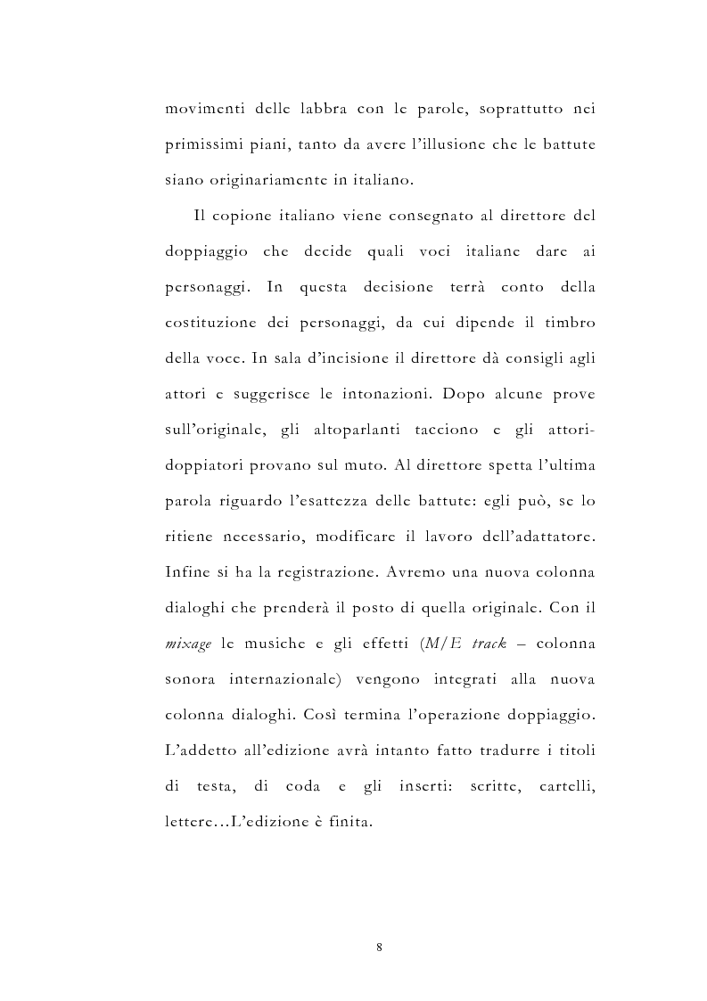 Anteprima della tesi: Traduzione filmica e adattamento al pubblico d'arrivo: il caso della versione italiana di ''Four Weddings and a Funeral'', Pagina 8