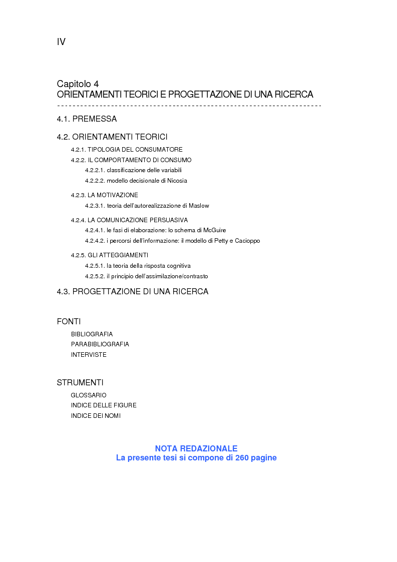 Indice della tesi: Il Mercato Discografico - contesto, caratteristiche e proposta di ricerca, Pagina 4