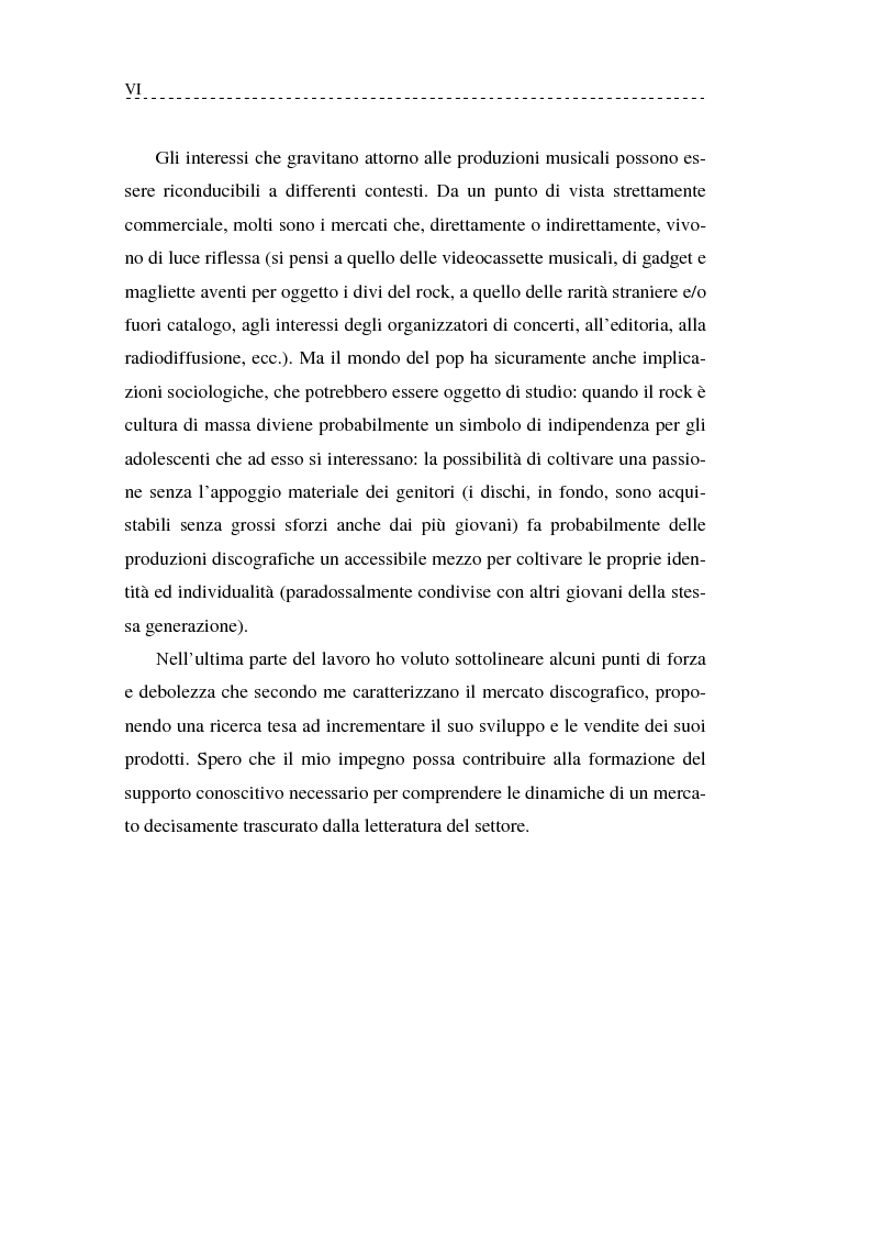 Anteprima della tesi: Il Mercato Discografico - contesto, caratteristiche e proposta di ricerca, Pagina 2