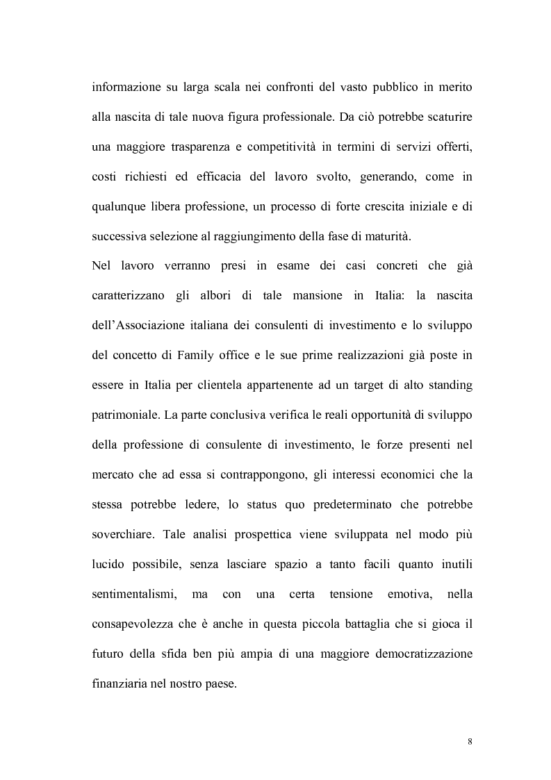 Anteprima della tesi: Il consulente di investimento: una sfida di democrazia finanziaria, Pagina 5