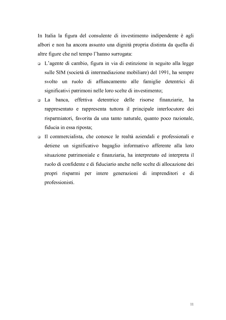 Anteprima della tesi: Il consulente di investimento: una sfida di democrazia finanziaria, Pagina 8