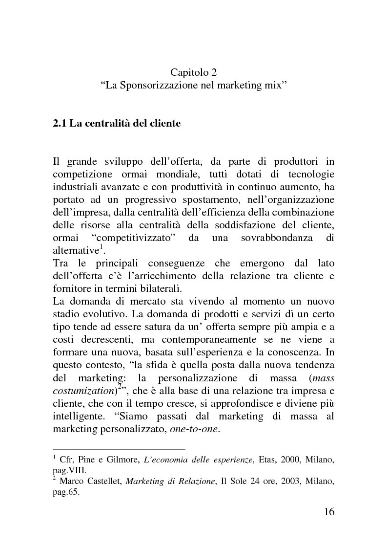 Anteprima della tesi: Il mercato delle sponsorizzazioni culturali in Italia, i casi Corriere della Sera e Vodafone, Pagina 12