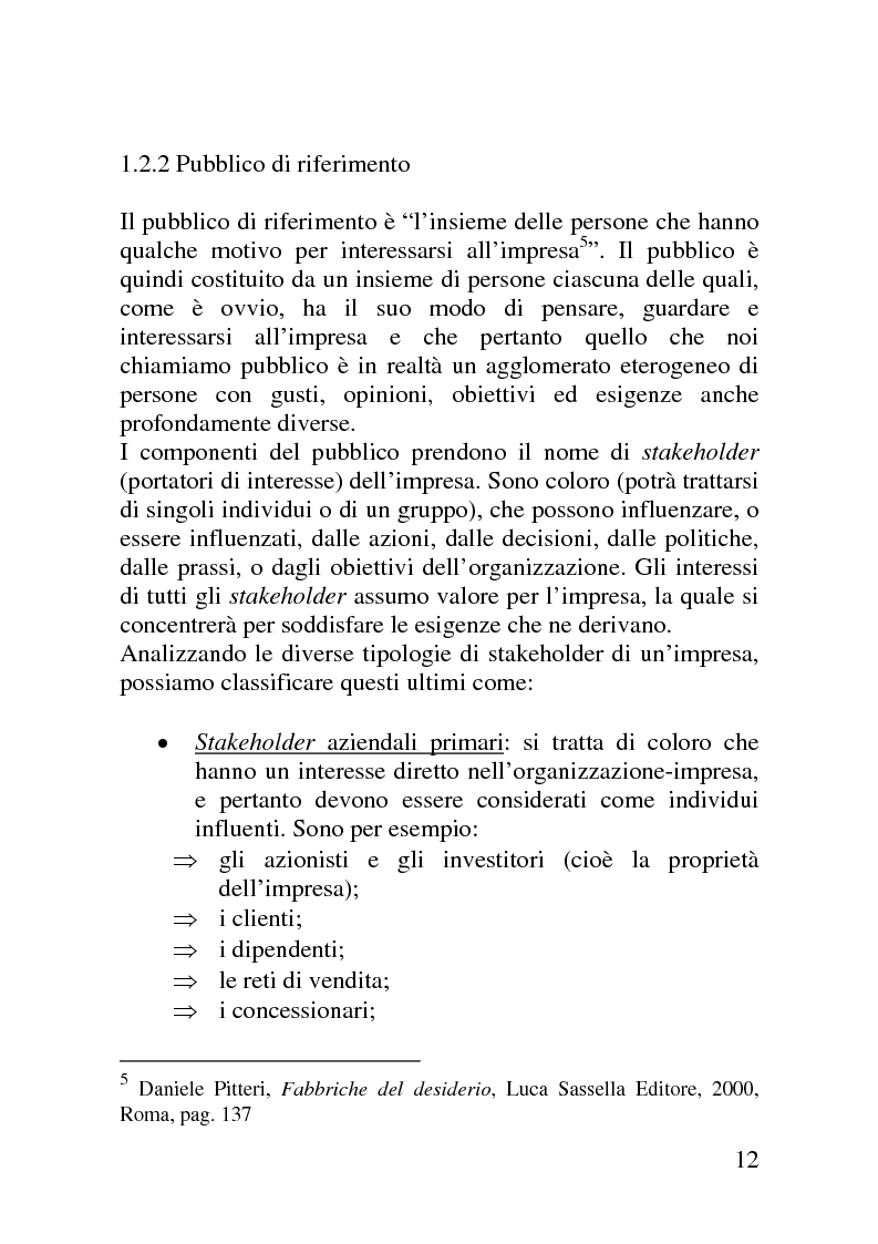 Anteprima della tesi: Il mercato delle sponsorizzazioni culturali in Italia, i casi Corriere della Sera e Vodafone, Pagina 8