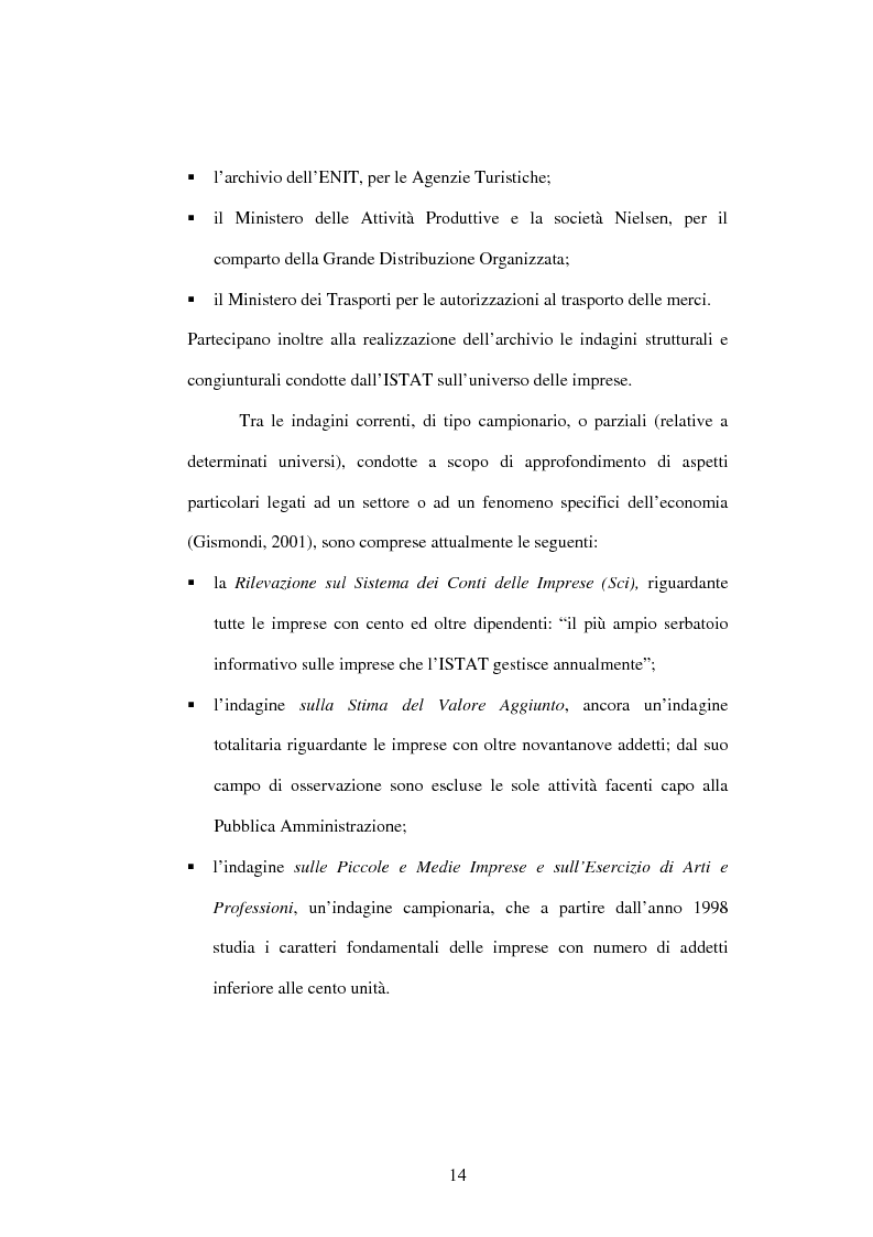 Anteprima della tesi: Dati su imprese e gruppi d'impresa: dagli archivi amministrativi alle fonti statistiche, Pagina 10