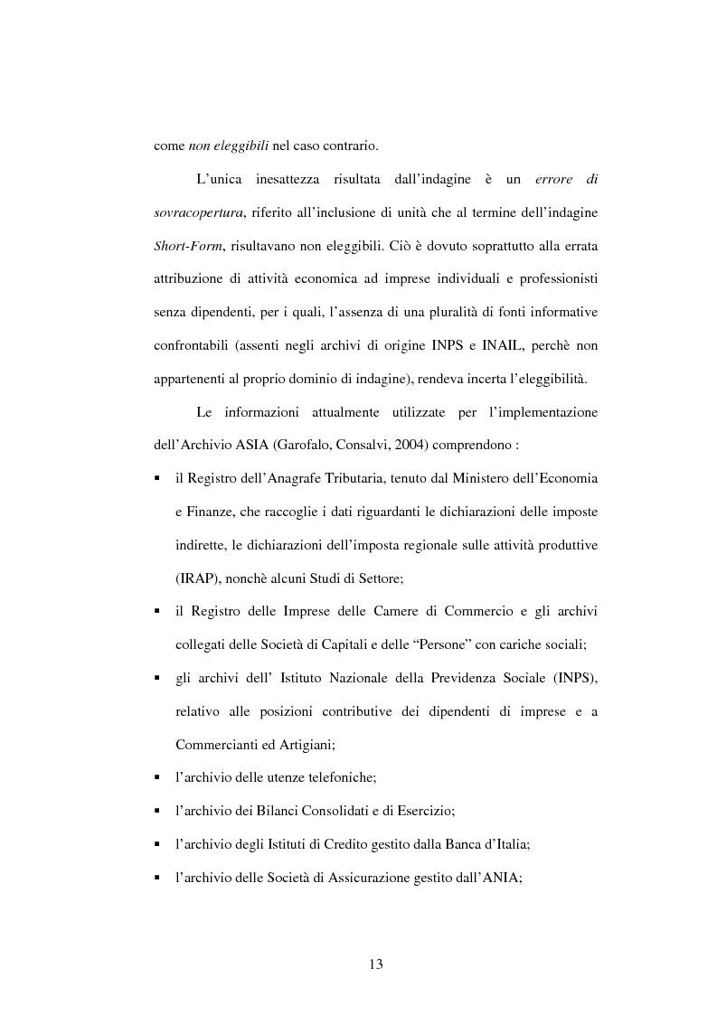 Anteprima della tesi: Dati su imprese e gruppi d'impresa: dagli archivi amministrativi alle fonti statistiche, Pagina 9