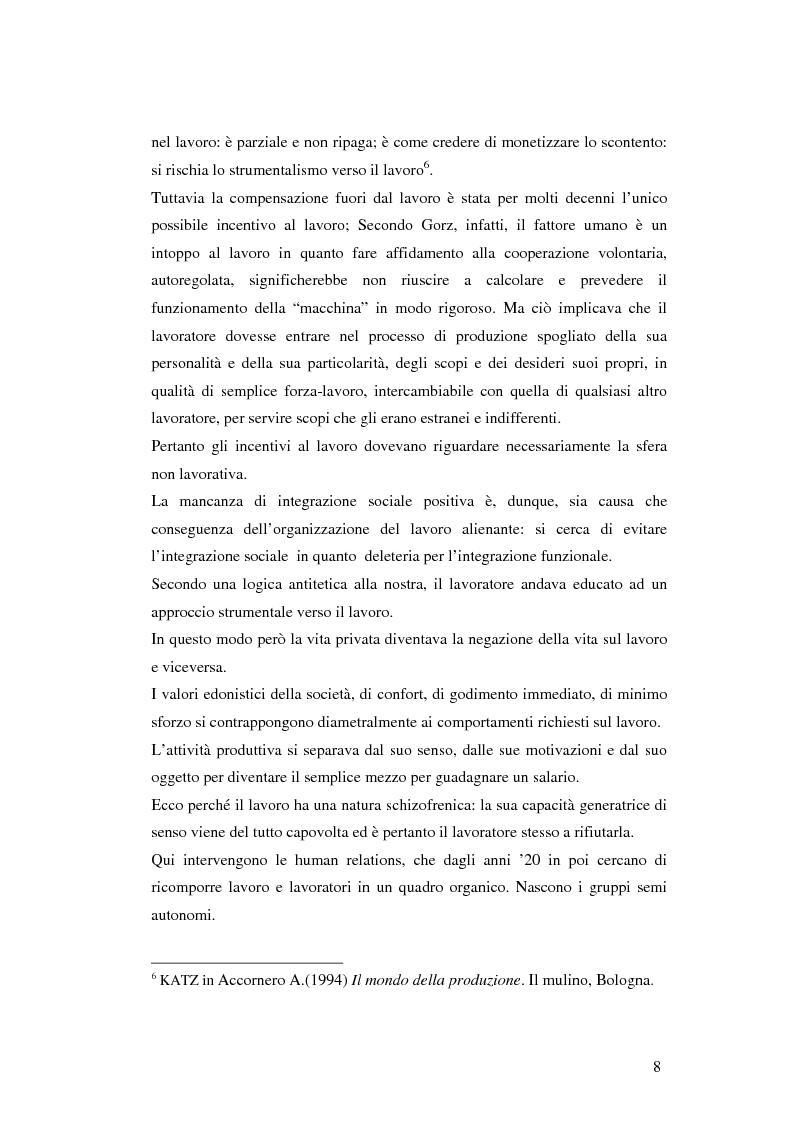 Anteprima della tesi: Gli aspetti ludici del lavoro, Pagina 5