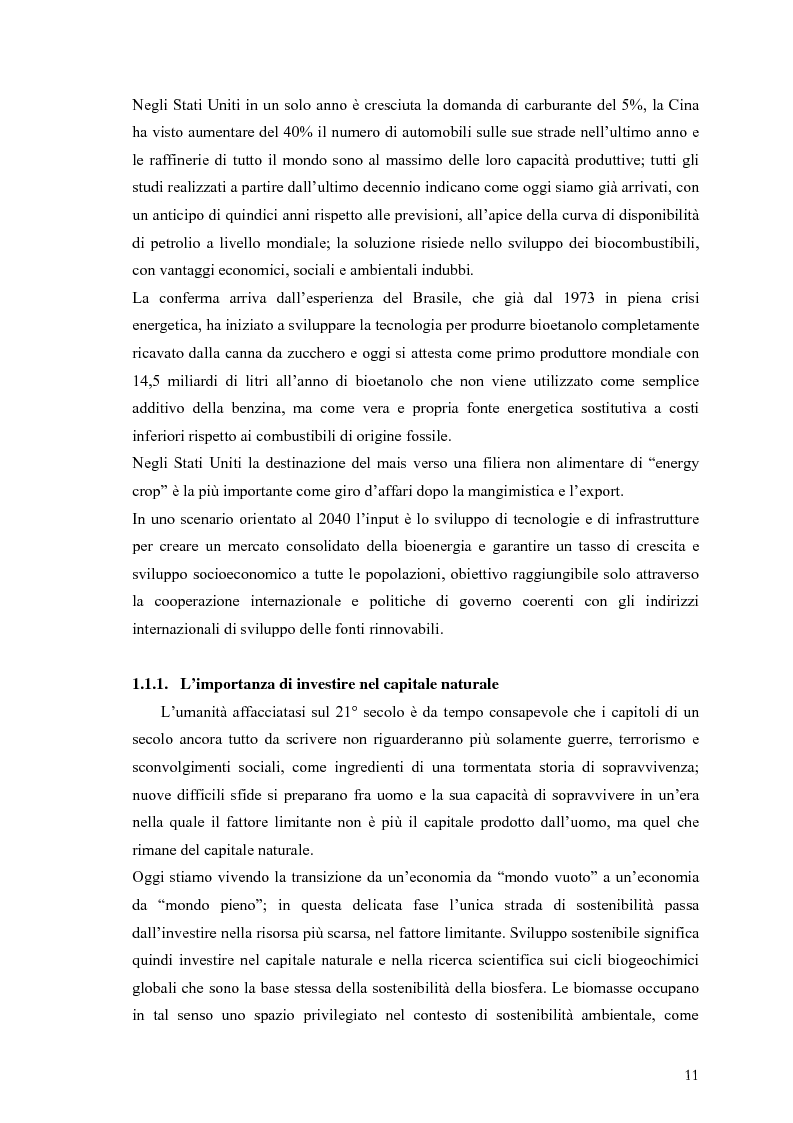 Anteprima della tesi: Analisi e caratteristiche di una nuova filiera di biocarburanti in Toscana, Pagina 5