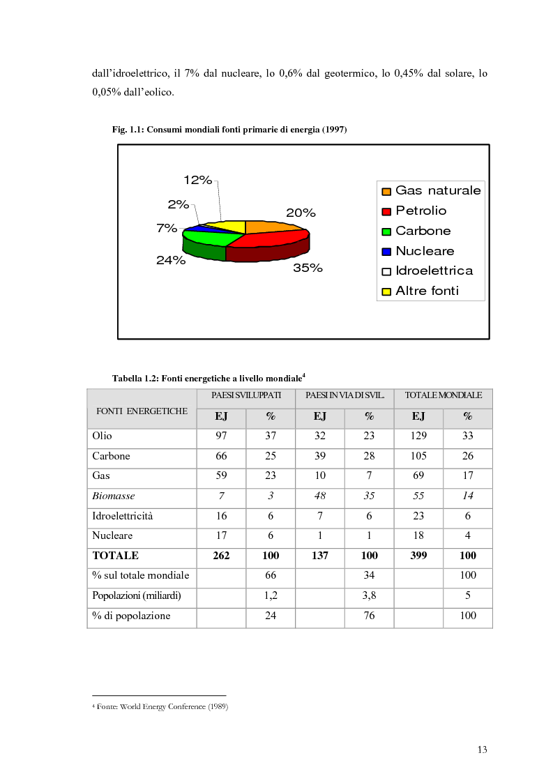 Anteprima della tesi: Analisi e caratteristiche di una nuova filiera di biocarburanti in Toscana, Pagina 7