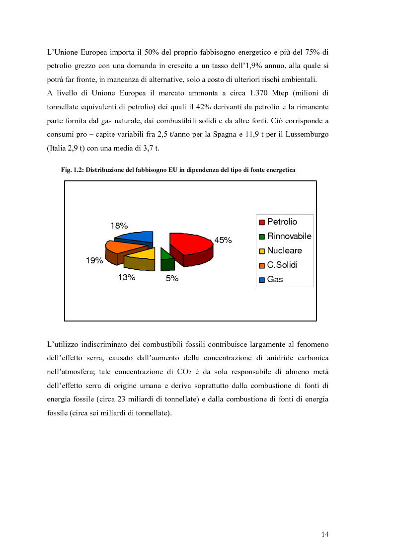 Anteprima della tesi: Analisi e caratteristiche di una nuova filiera di biocarburanti in Toscana, Pagina 8