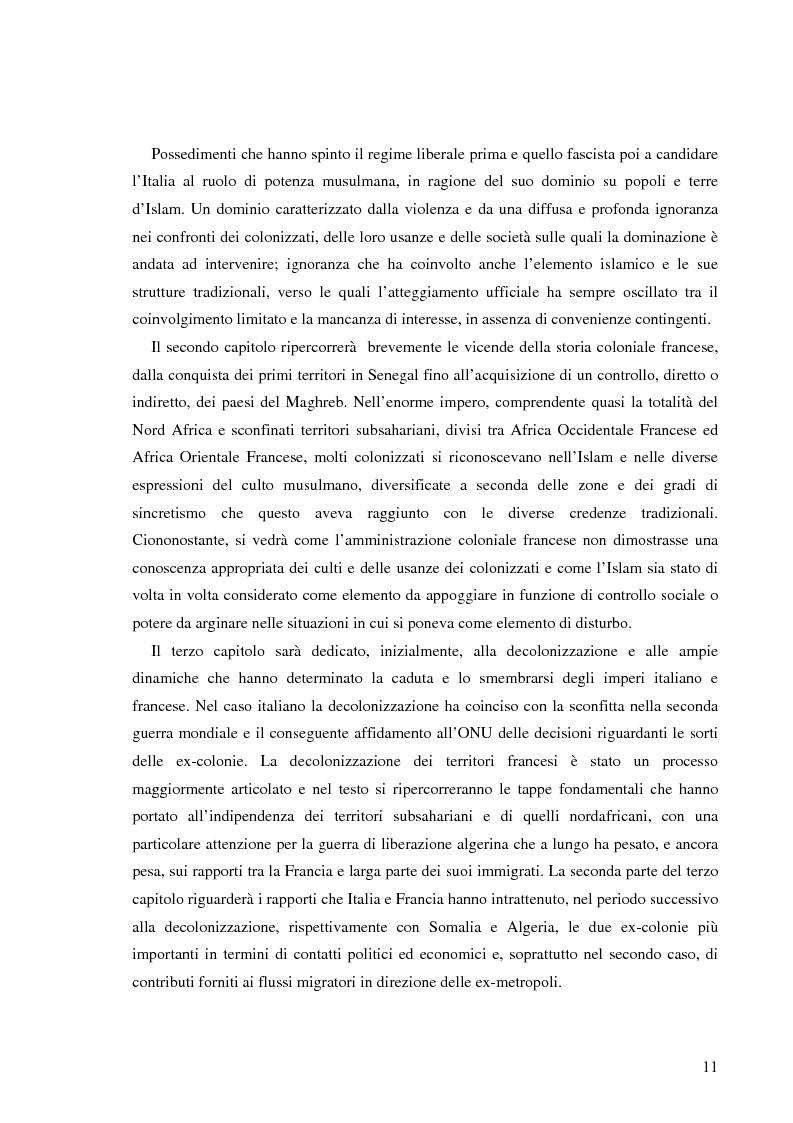 Anteprima della tesi: Terre di Islam. Italia e Francia nel mutare di un rapporto., Pagina 8
