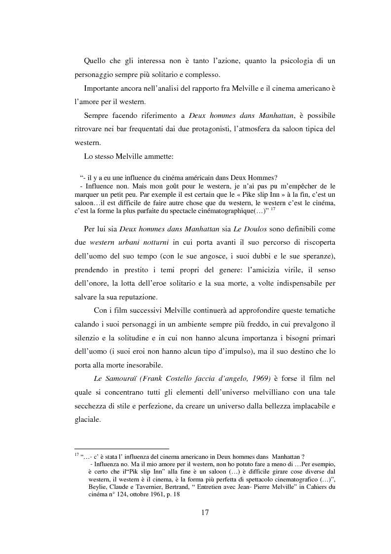 Anteprima della tesi: Il cinema noir di Jean-Pierre Melville: la circolarità della simulazione, Pagina 14