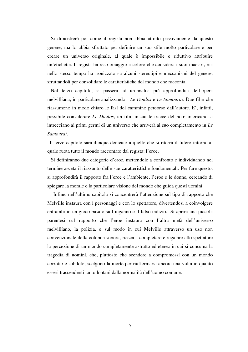 Anteprima della tesi: Il cinema noir di Jean-Pierre Melville: la circolarità della simulazione, Pagina 2
