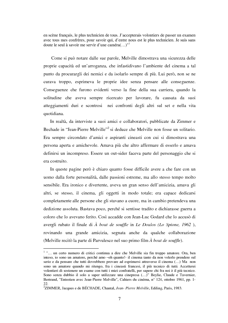 Anteprima della tesi: Il cinema noir di Jean-Pierre Melville: la circolarità della simulazione, Pagina 4