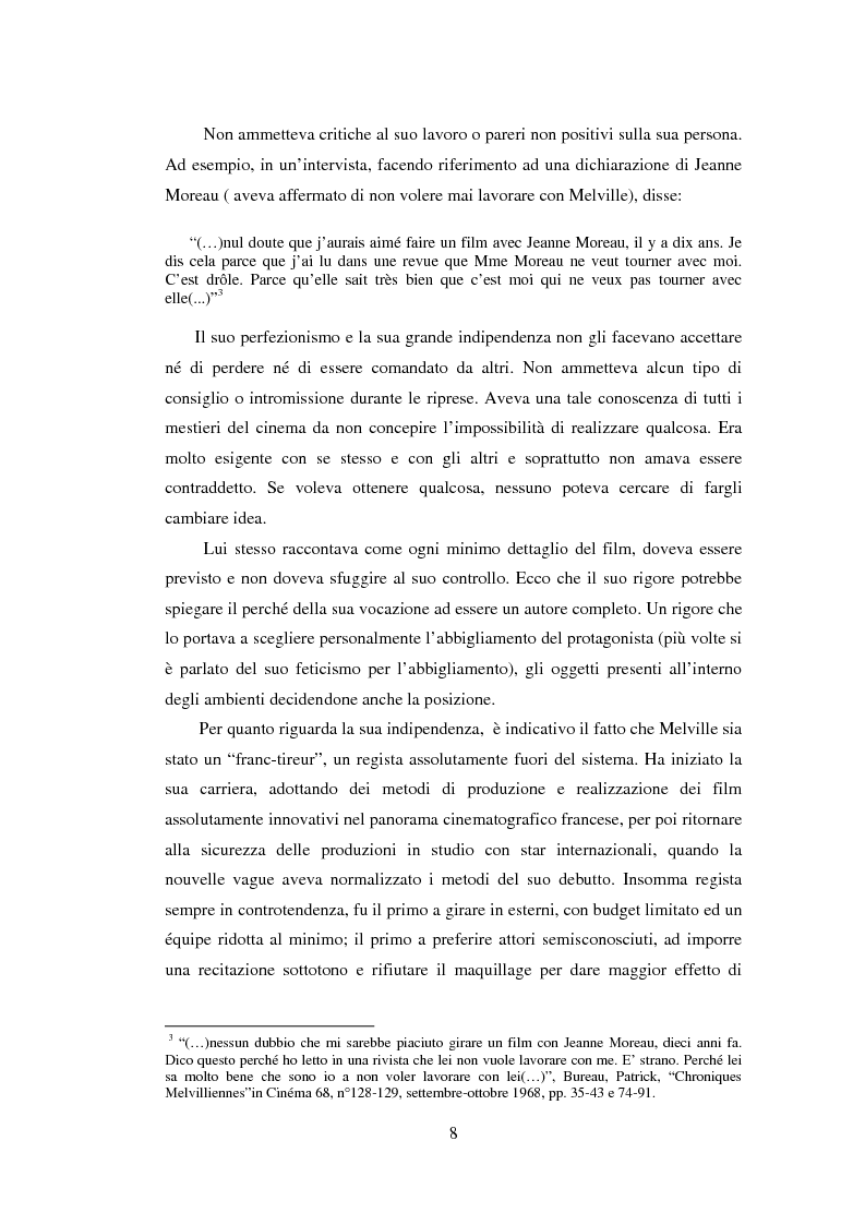 Anteprima della tesi: Il cinema noir di Jean-Pierre Melville: la circolarità della simulazione, Pagina 5