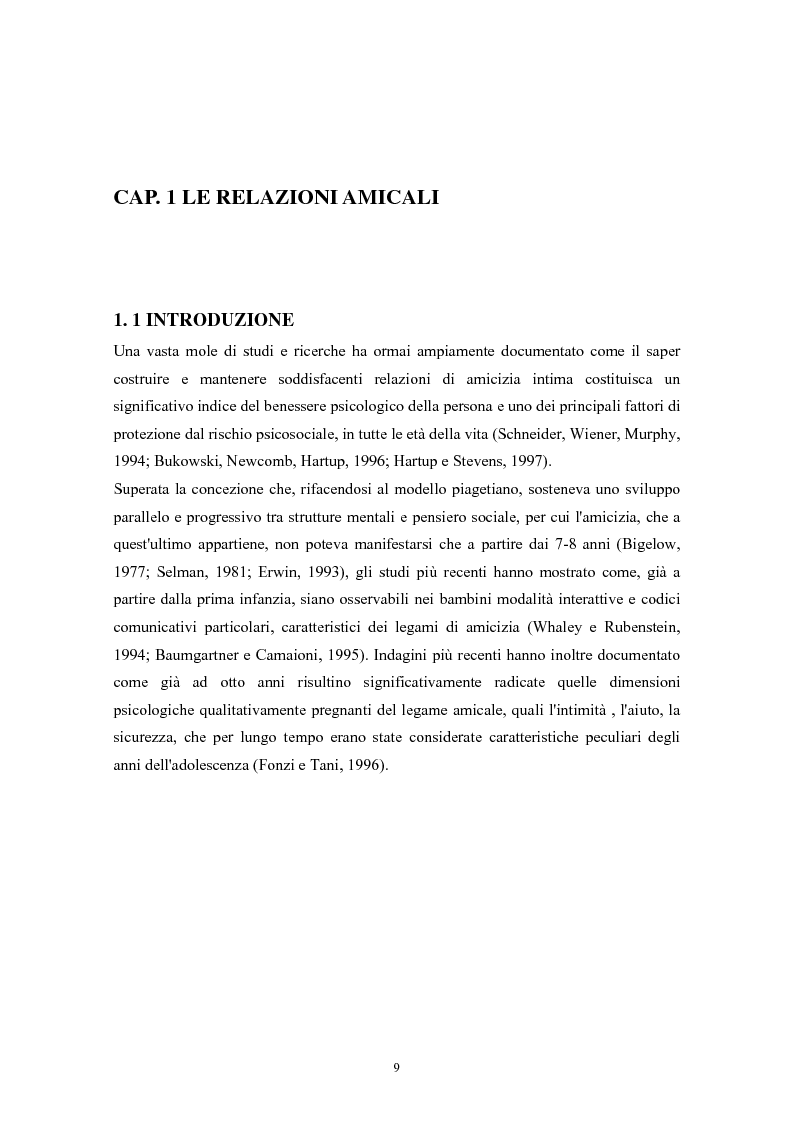 Anteprima della tesi: Caratteristiche temperamentali e stili di attaccamento nello sviluppo della competenza sociale: uno studio osservativo, Pagina 5