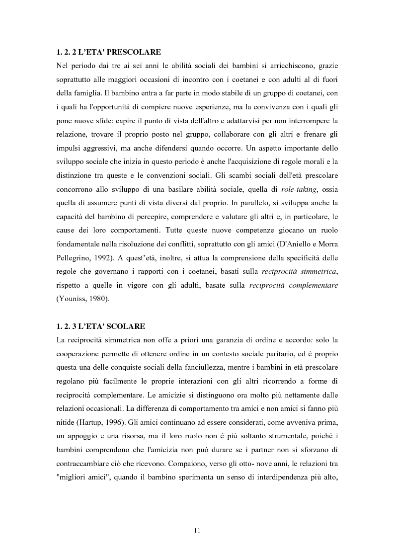 Anteprima della tesi: Caratteristiche temperamentali e stili di attaccamento nello sviluppo della competenza sociale: uno studio osservativo, Pagina 7