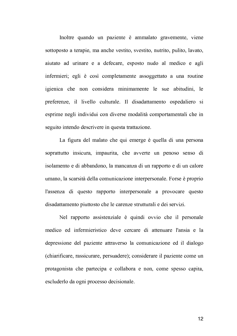 Anteprima della tesi: La comunicazione come strumento terapeutico: l'importanza della raccolta dei dati nel processo di nursing, Pagina 11
