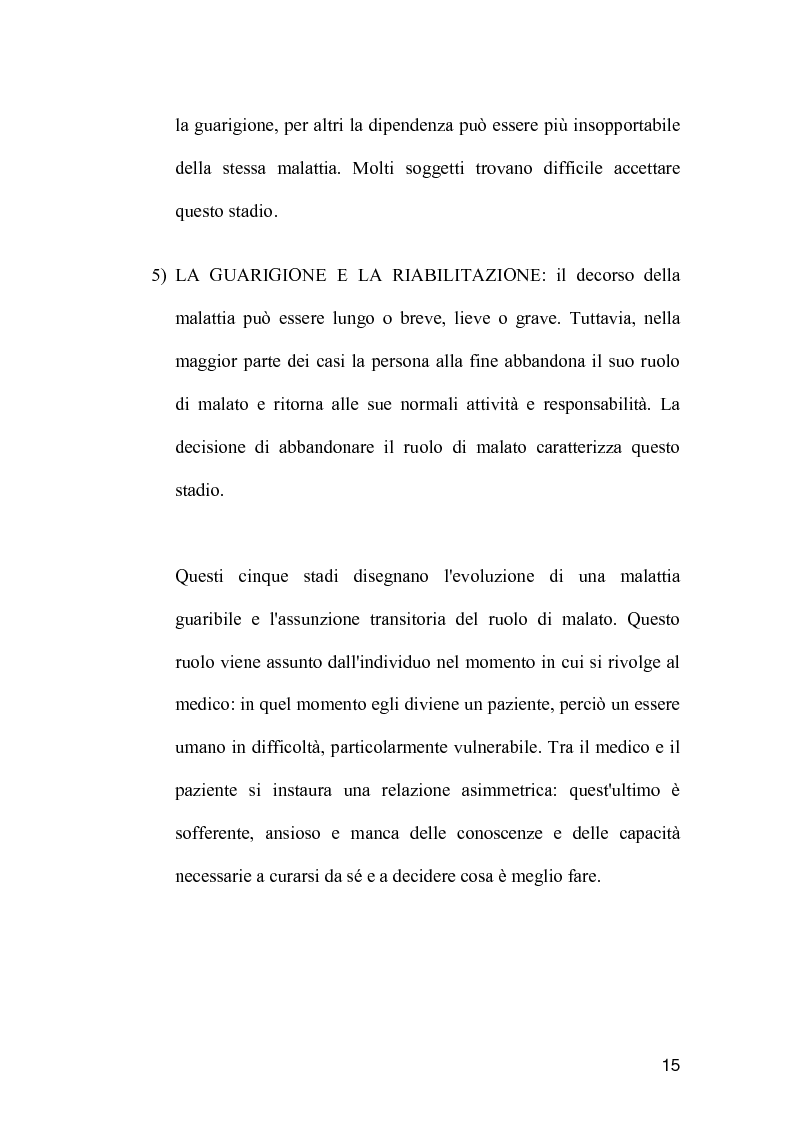 Anteprima della tesi: La comunicazione come strumento terapeutico: l'importanza della raccolta dei dati nel processo di nursing, Pagina 14