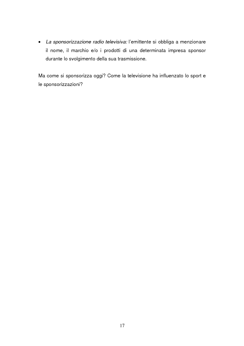 Anteprima della tesi: Le sponsorizzazioni nel settore della vela: i casi Bix-Dynameeting e Paul&Shark, Pagina 14
