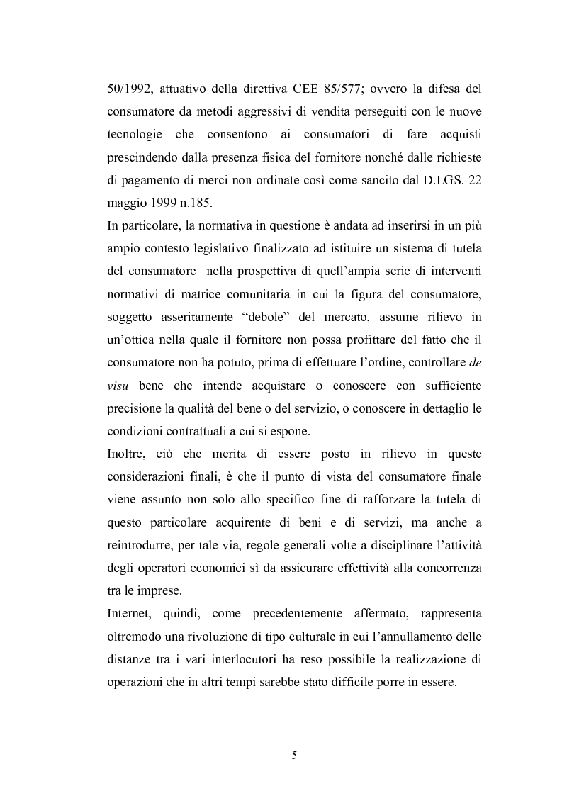 Anteprima della tesi: La tutela del consumatore nella new economy, Pagina 2