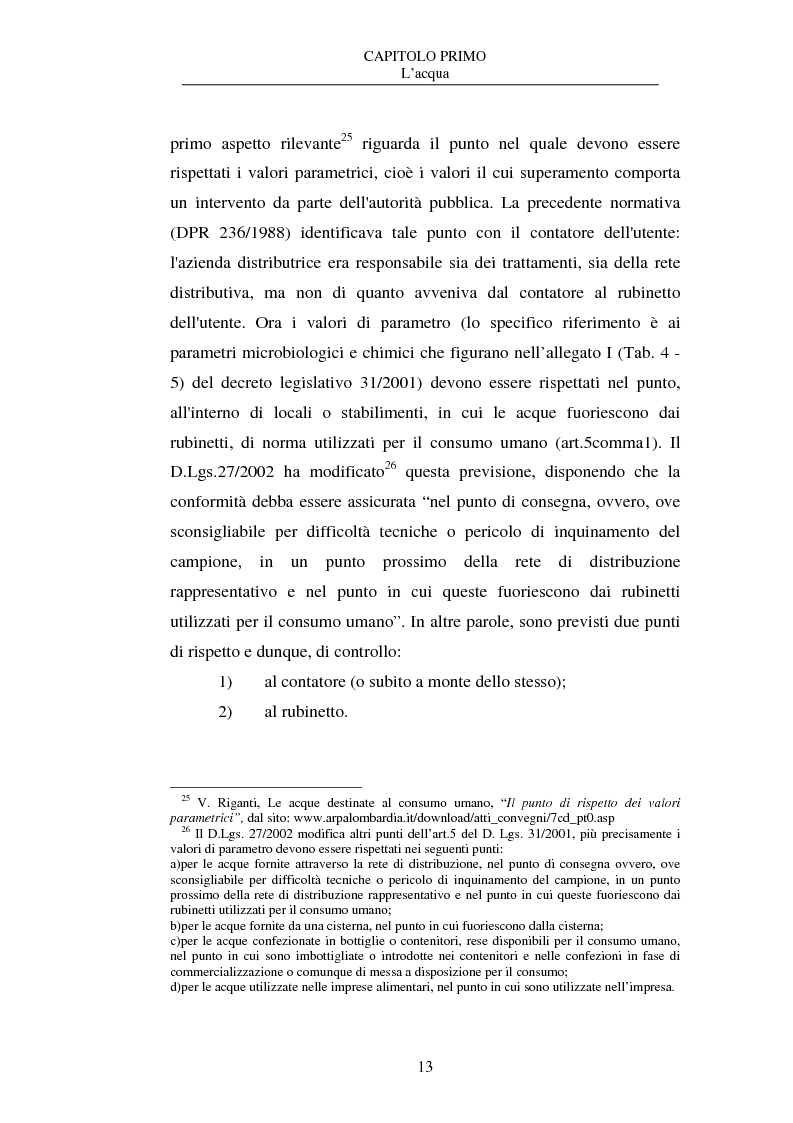 Anteprima della tesi: La nuova disciplina delle acque in bottiglia, Pagina 13