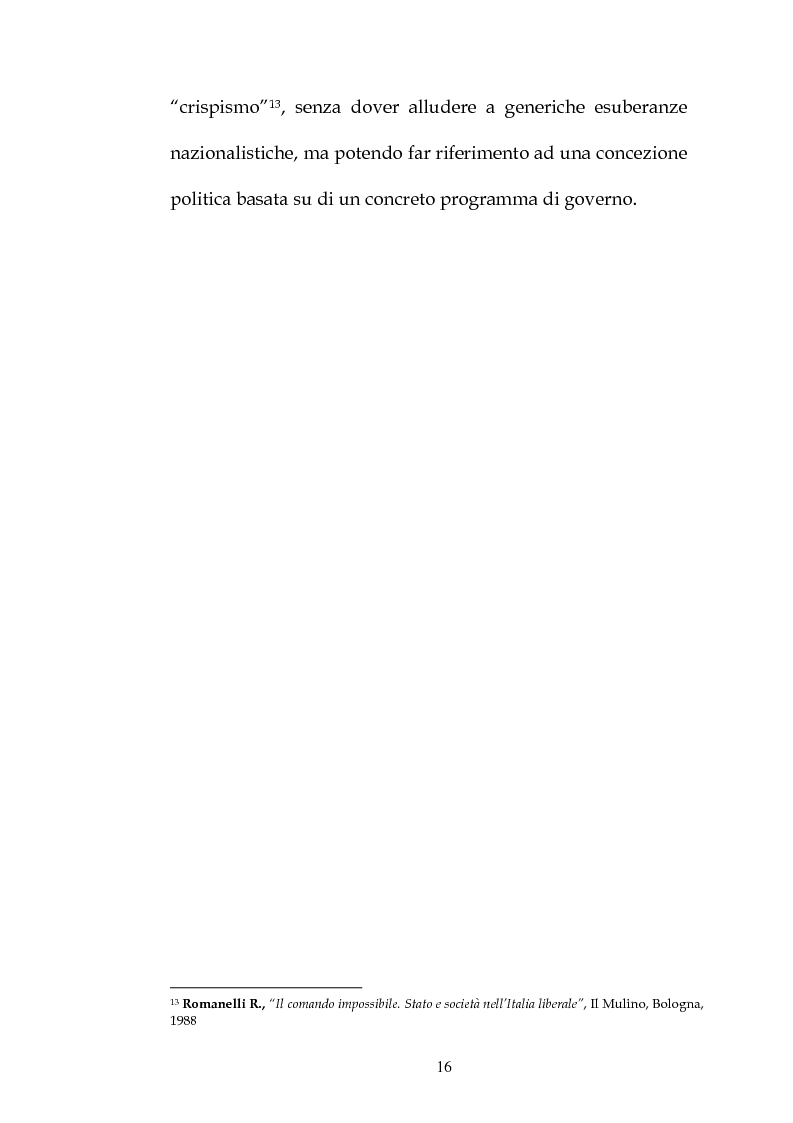 Anteprima della tesi: La riforma crispina dell'ordinamento comunale e provinciale. Gli atti parlamentari, Pagina 11