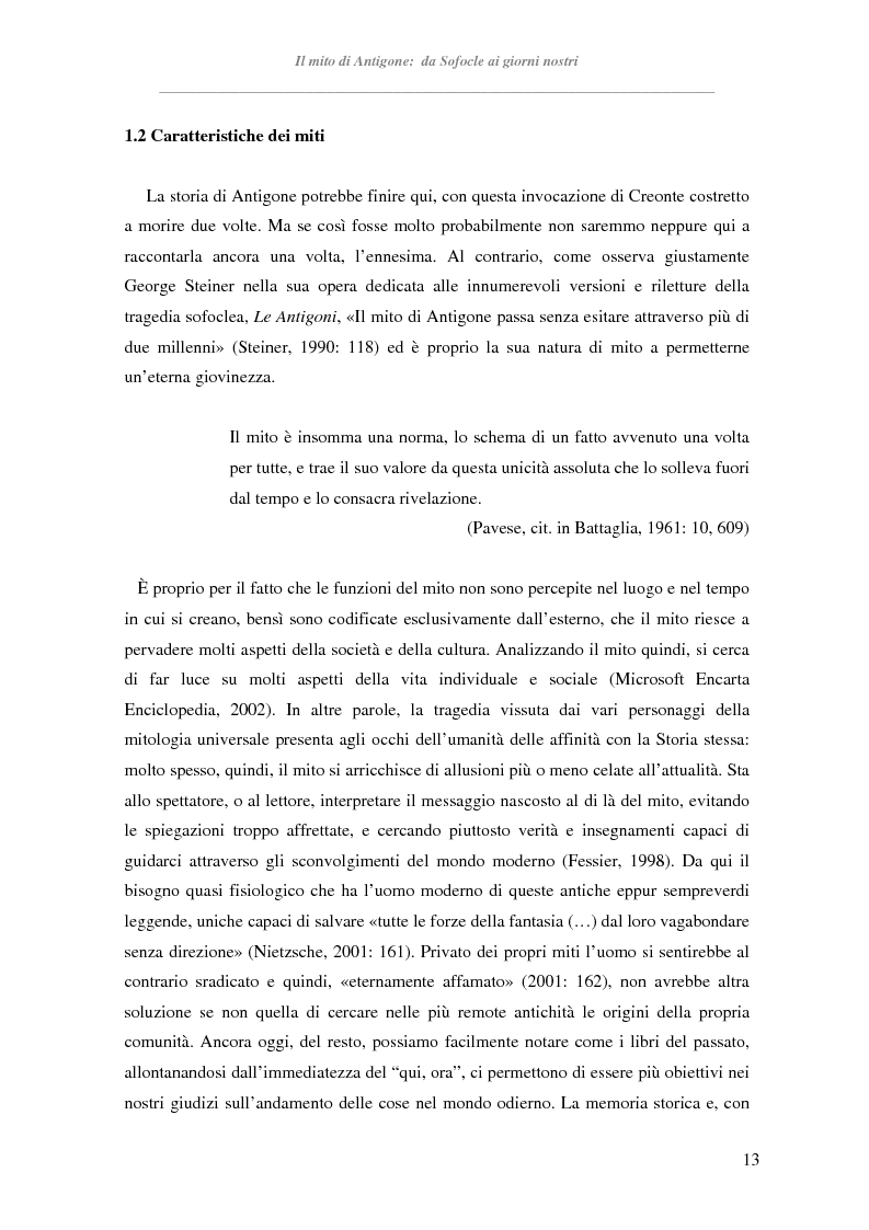 Anteprima della tesi: Antigone, María Zambrano, Mathilde Monnier: un unico mito, tre donne a confronto., Pagina 8