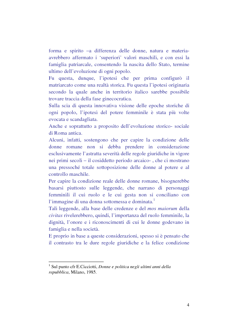 Anteprima della tesi: La condizione della donna in epoca classica, Pagina 2