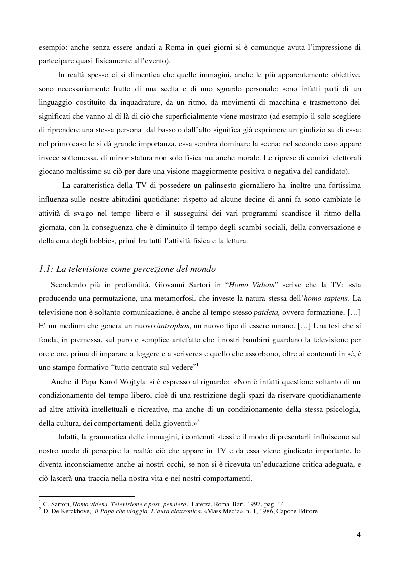 Anteprima della tesi: I bambini e la pubblicità: la sfida della Media Education, Pagina 4