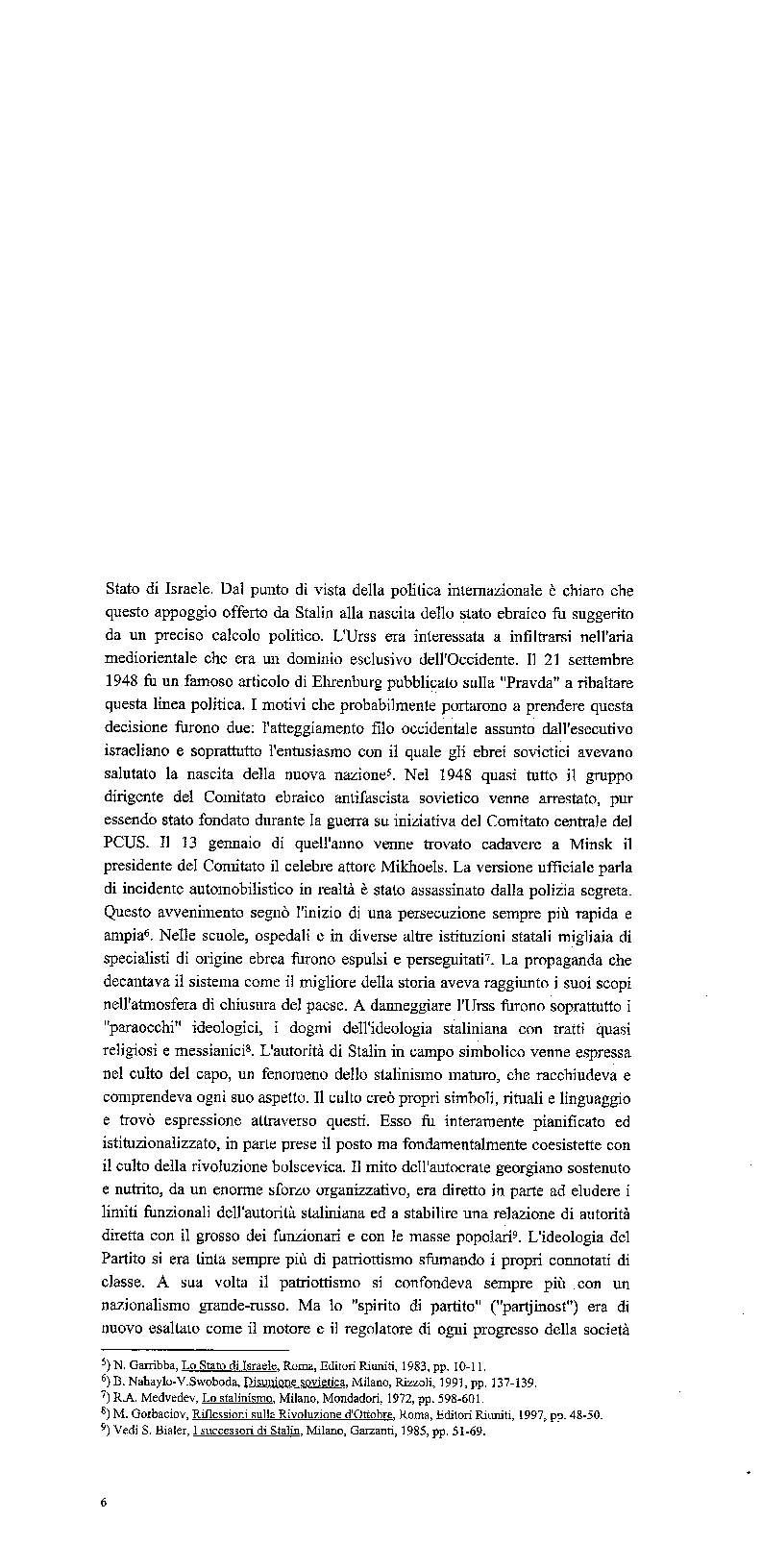 Anteprima della tesi: Il mito dell'Unione Sovietica attraverso l'ottica della stampa comunista italiana (1953-1960), Pagina 6