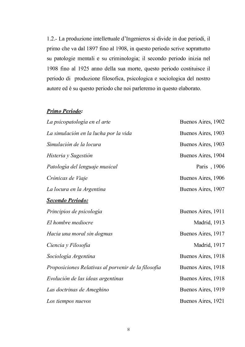Anteprima della tesi: José Ingenieros, Pagina 5
