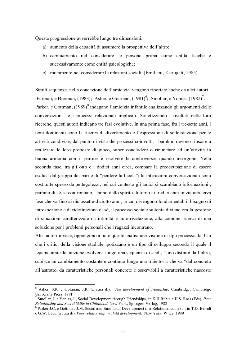 Anteprima della tesi: Conoscenze, atteggiamenti e sentimenti intorno ai pari in condizioni di disabilità. Uno studio nella scuola elementare, Pagina 15