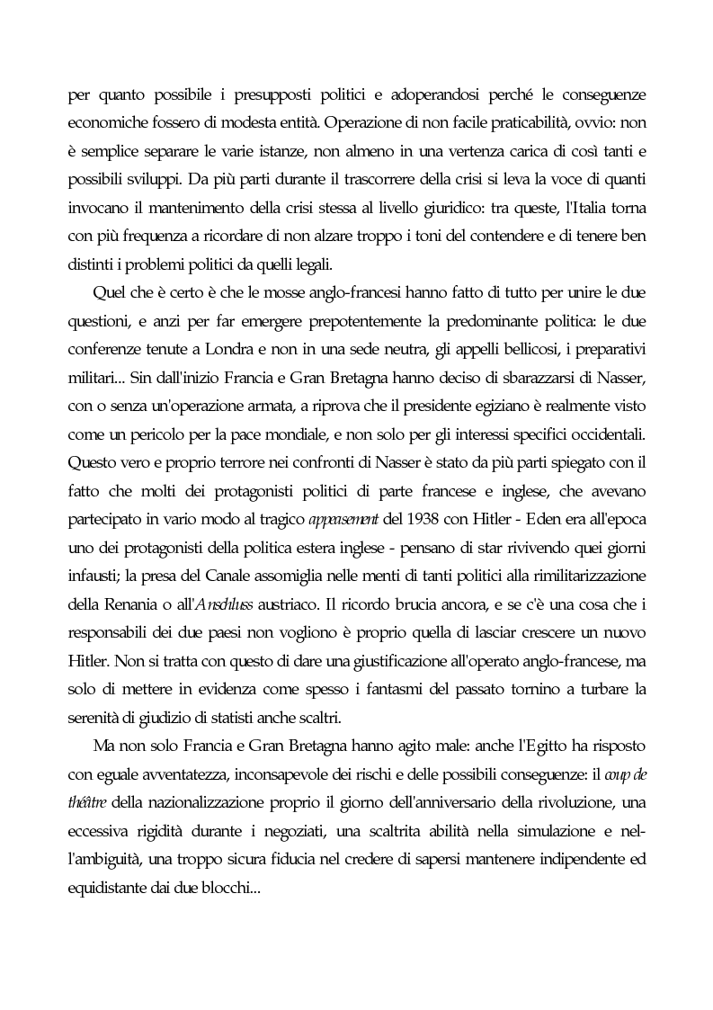 Anteprima della tesi: L'Italia e la crisi di Suez, Pagina 4