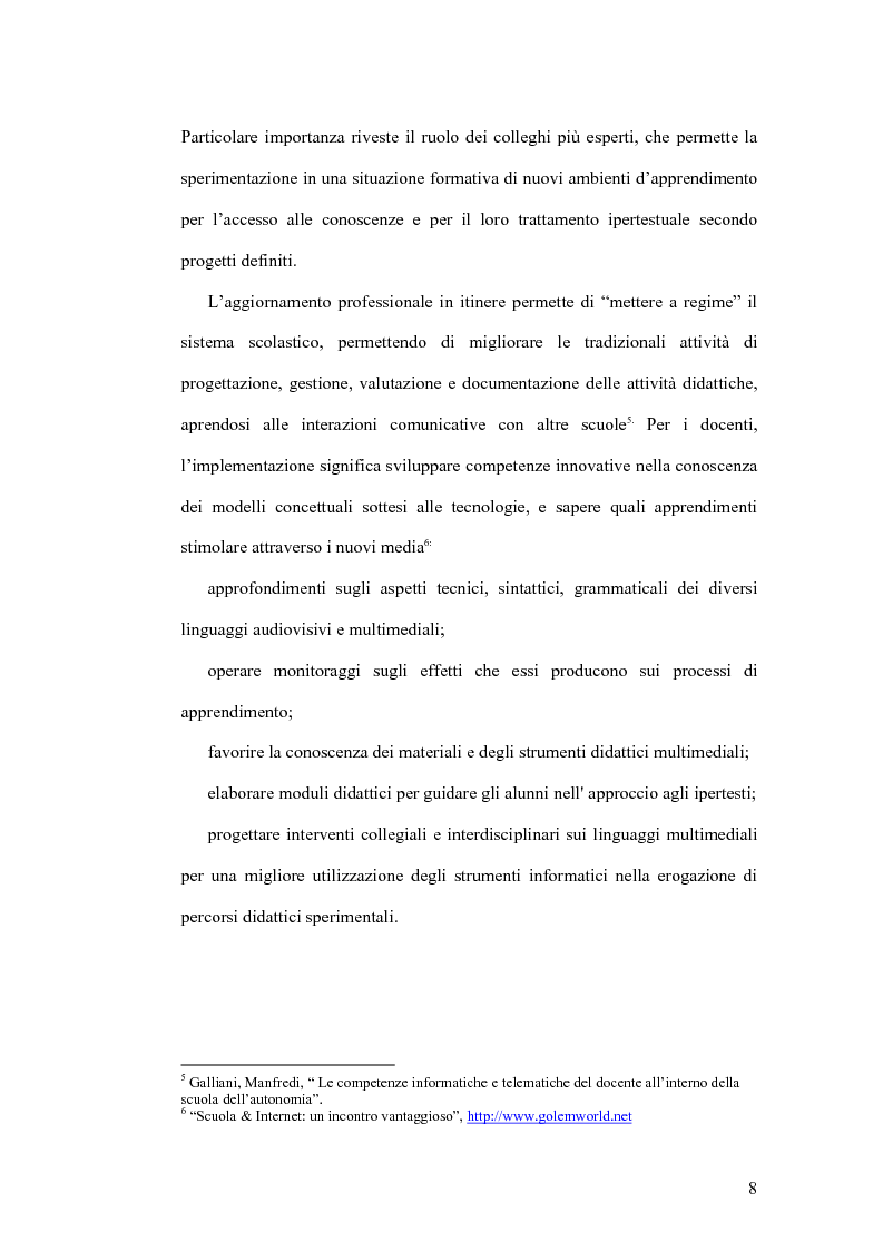 Anteprima della tesi: Progettare strumenti per la formazione a distanza. Gli aspetti motivazionali nell’apprendimento mediante strumenti telemediali., Pagina 8
