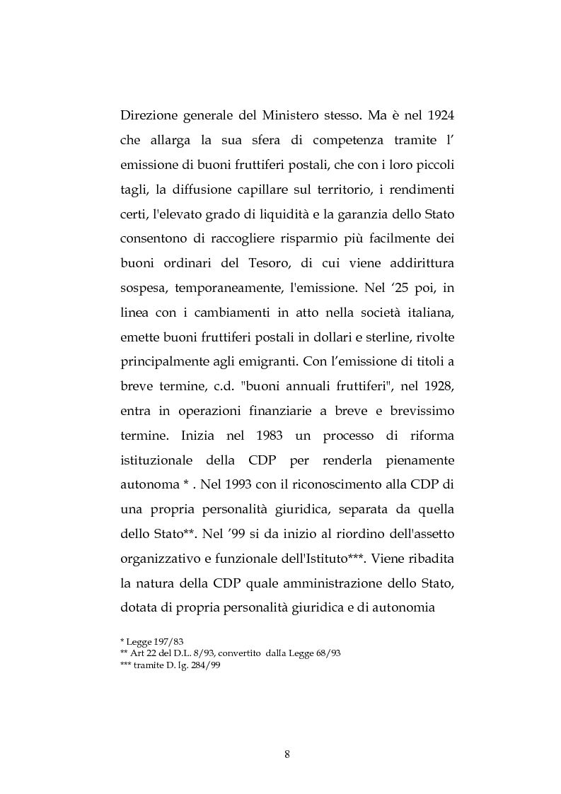 Anteprima della tesi: La cassa depositi e prestiti nel finanziamento agli enti locali, Pagina 5